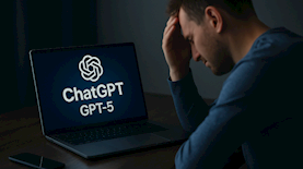 ChatGPT ומשתמש מאוכזב, צילום: אילוסטרציה, AI